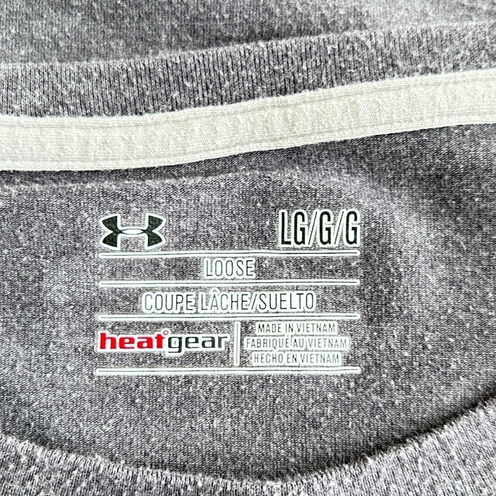 Under Armour Men's Short Sleeve T-Shirt Heather Gray Size L - Picture 6 of 9